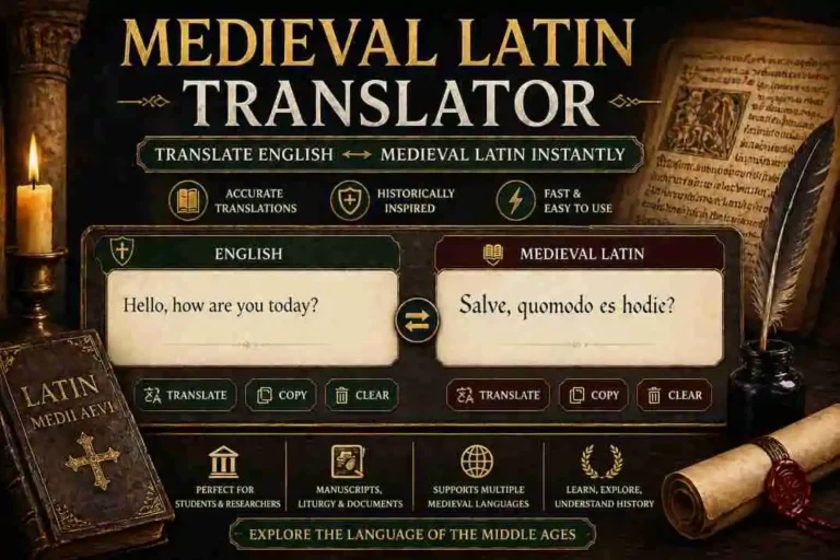 Medieval Latin Translator