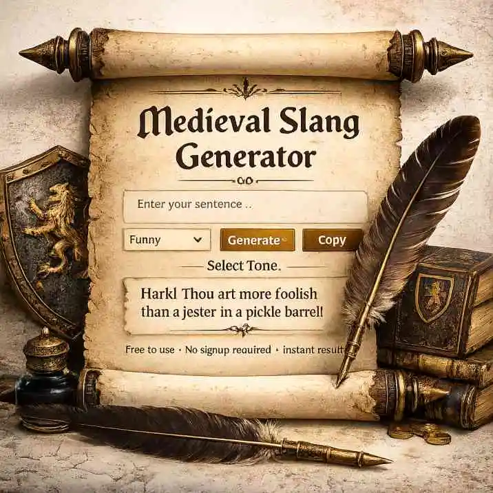 Medieval Slang Generator